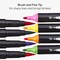 KINGART® PRO Twin-Tip™ 445 Series Brush Pen Art Markers, Set of 24 Unique & Vivid Colors